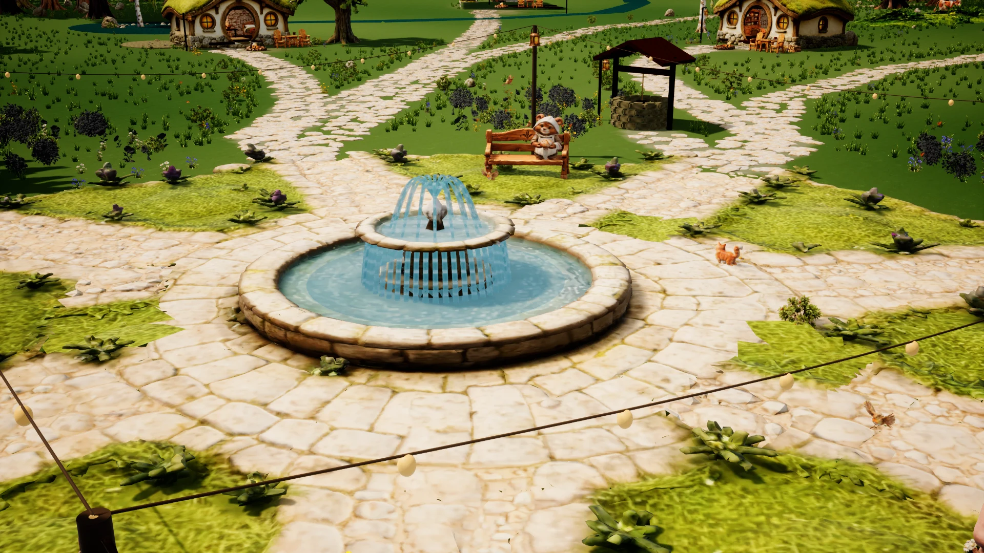 Summer in the village square